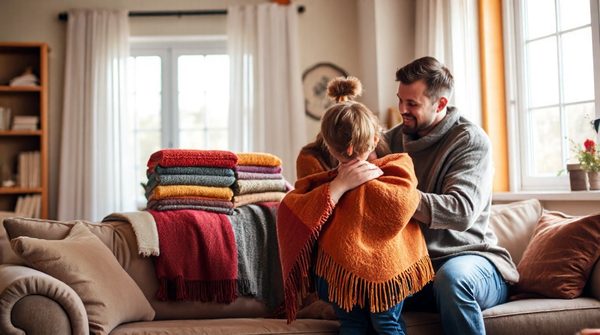 Explorez notre collection tendance de ponchos familiaux !